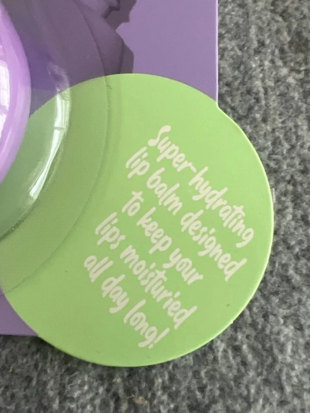 Impressions Raspberry Swirl Hydrating Lip Balm - Purple & Green